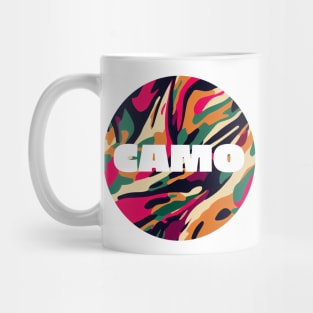 Camo || Abstract Camouflage Circle Design Mug